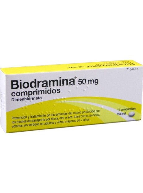 BIODRAMINA 50 mg 12...