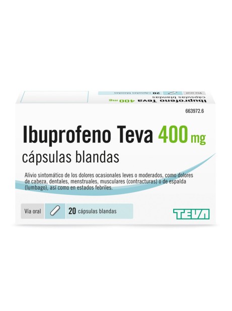 IBUPROFENO TEVA 400 mg 20...